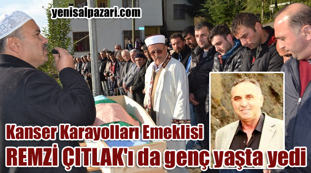 Remzi Çıtlak'ın cenaze namazını Şalpazarı Belediye Meclisi Üyesi Ahmet Kıran kıldırdı