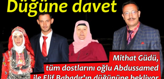 Mithat Güdü’nün oğlu evleniyor