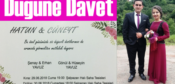 Hatun ile Cüneyt Yavuz’un düğünü bu akşam halı sahada