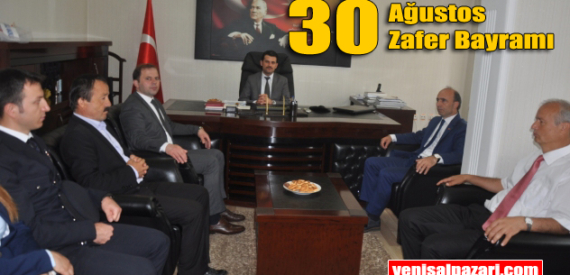 Kaymakam Beşikci Zafer Bayramı tebriklerini kabul etti