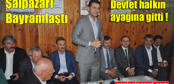 Şalpazarı’nda çay evinde bayramlaşma programı gerçekleştirildi