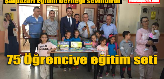 Şalpazarı Eğitim Derneği ilkokul 1. Sınıf öğrencilerine eğitim seti dağıttı