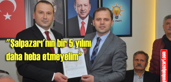 Fatih Yılmaz AK Parti Şalpazarı Belediye Başkan Aday Adayı