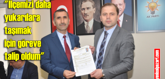 Kemal Türkmen AK Parti Şalpazarı Belediye Başkan Aday Adayı