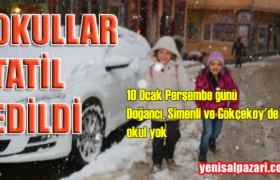 okullar da kar tatili