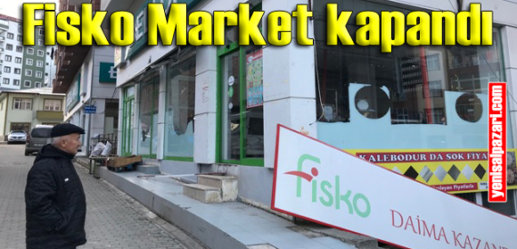 Şalpazarı’nda 3 yıl önce açılan Fiskomar kepenk indirdi