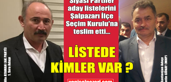 Şalpazarı Belediye Meclisi’ne MHP’den AK Partili 5 üye aday gösterildi