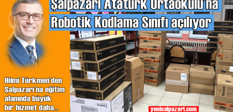 Üsküdar Belediyesi’nden Şalpazarı Atatürk Ortaokulu’na Kodlama Sınıfı