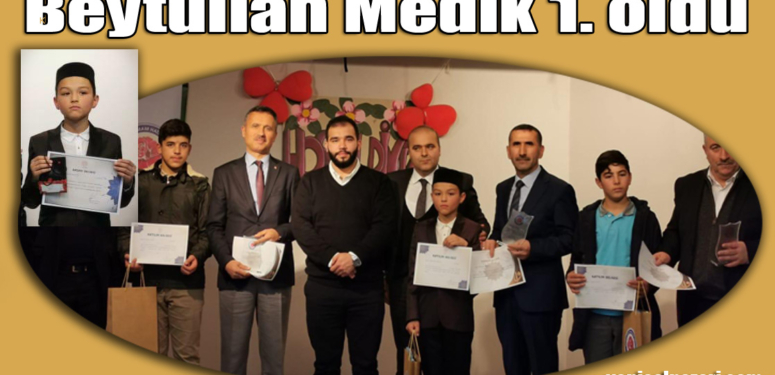 Şalpazarı İmam Hatip Ortaokulu Öğrencisi Kur’an-ı Kerim’i Güzel Okuma yarışmasında göğsümüzü kabarttı