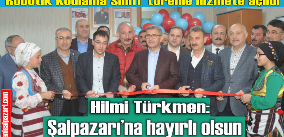 Şalpazarı Atatürk Ortaokulu’na Robotik Kodlama Sınıfı törenle hizmete açıldı