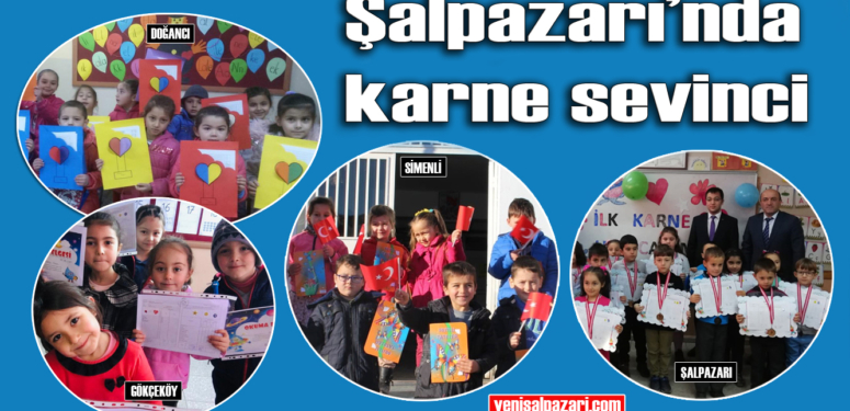 Şalpazarı’nda 1.100 öğrenci karnelerini alarak yarıyıl tatiline girdi