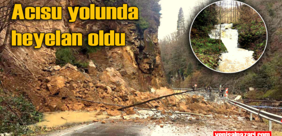 Şiddetli yağmur heyelana yol açtı