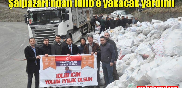 Şalpazarı’ndan İdlib’e yüzlerce çuval odun gönderildi