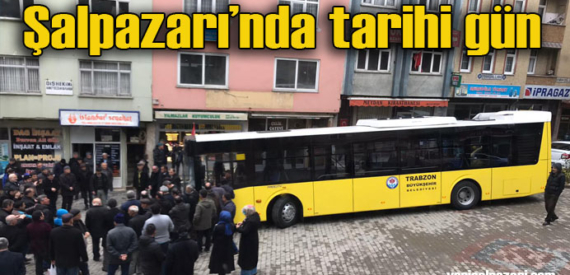 Trabzon Büyükşehir Belediyesi Şalpazarı’na otobüs seferlerini başlattı