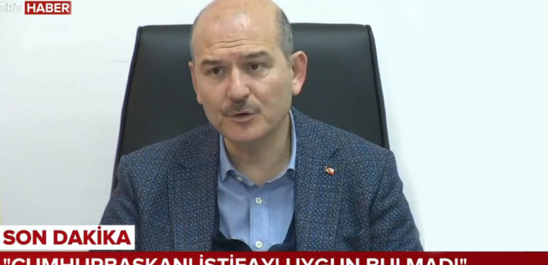 Cumhurbaşkanı Erdoğan, İçişleri Bakanı Soylu’nun istifasını kabul etmedi