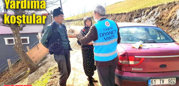 Şalpazarı Müftülüğü personeli bir ayda 320 yaşlı vatandaşa yardım etti