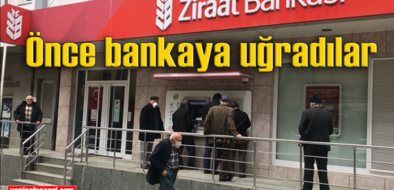 50 gün sonra sokağa çıkan 65 yaş üstü vatandaşların ilk durağı banka oldu
