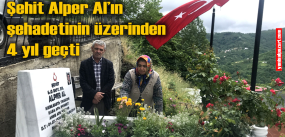 Şehit Alper Al’ın Üzümözü Mahallesi’ndeki kabri ziyaretçi akınına uğradı