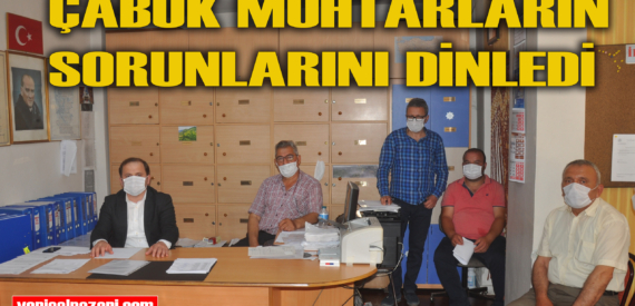 AK Parti İlçe Başkanı Zeki Çabuk Mahalle Muhtarlarıyla bir araya geldi