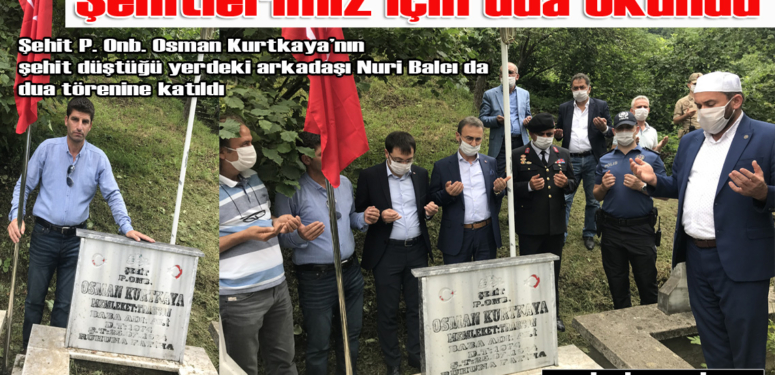 Şehit P. Onb. Osman Kurtkaya’nın kabri başında dua edildi