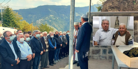 Hacı Hasan Topkara’nın cenazesi Üzümözü Mahallesi’nde toprağa verildi
