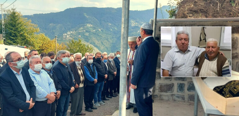 Hacı Hasan Topkara’nın cenazesi Üzümözü Mahallesi’nde toprağa verildi