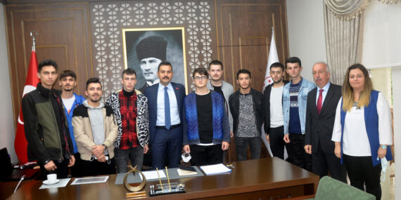 Şalpazarı Meslek Yüksek Okulu’ndan Kaymakam Şahan’a ziyaret