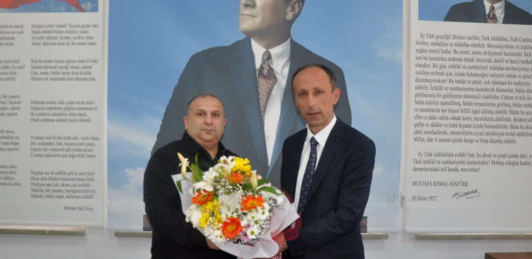 Şalpazarı İlçe Milli Eğitim Müdürlüğü’ne atanan Hüseyin Türkmen görevine başladı