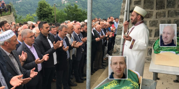 Üzümözü’nde gözyaşı sel oldu… Baba ve oğlu son yolculuğuna uğurlandı