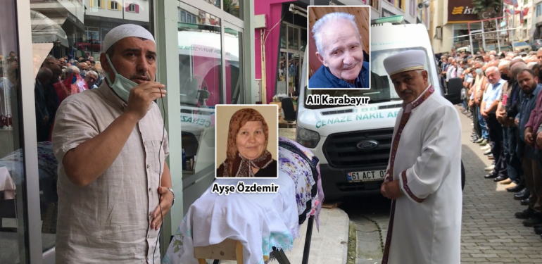 Ayşe Özdemir ve Ali Karabayır Şalpazarı’nda ebediyete uğurlandı