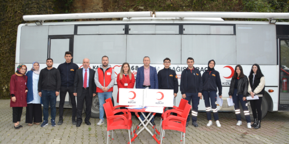 Şalpazarı MYO Kızılay’a kan bağışında bulundu