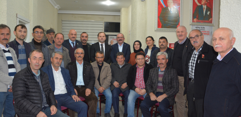 AK Parti’den, MHP İlçe Başkanı Mustafa Koç’a hayırlı olsun ziyareti