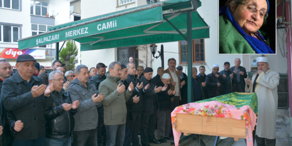 Merhum Zavrak Ali’nin eşi Atiye Gümüş son yolculuğuna uğurlandı