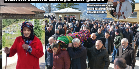 109 yaşında vefat eden Fatma Karaman Dorukkiriş Mahallesi’nde ebediyete uğurlandı