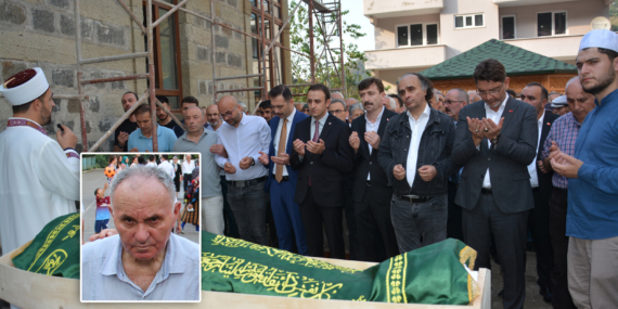 Emekli Öğretmen Şükrü Üçüncü’nün cenazesi Düzköy Mahallesi’nde toprağa verildi