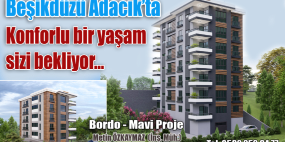 Beşikdüzü Adacık’ta sahibinden satılık daireler…