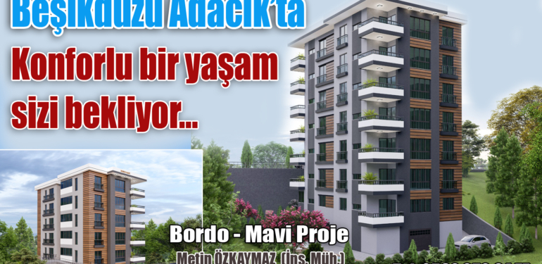Beşikdüzü Adacık’ta sahibinden satılık daireler…