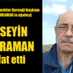 huseyin kahraman vefat etti