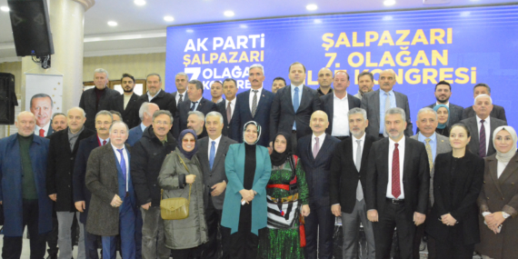 AK Parti Şalpazarı 7. Olağan İlçe Kongresi yapıldı… Zeki Çabuk 3’üncü kez İlçe Başkanı seçildi