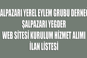 YEGDER web sitesi ilani