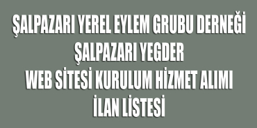 YEGDER web sitesi ilani