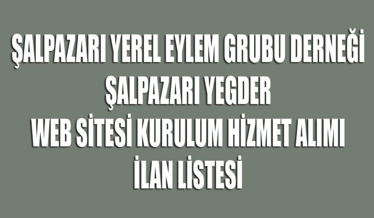 YEGDER web sitesi ilani